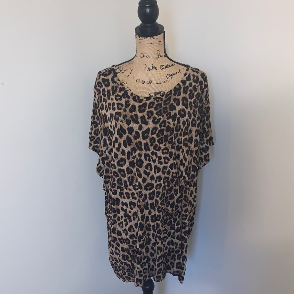 NWOT Torrid Super Soft Cheetah Tee